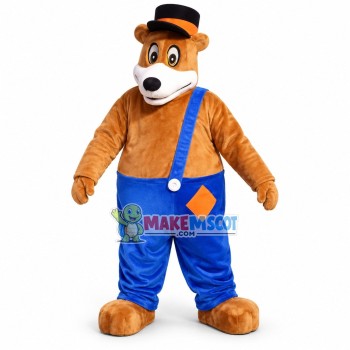 Pointed Mouth Bear Adult Mascot Costume