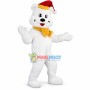 Christmas White Bear Mascot Costume For Party