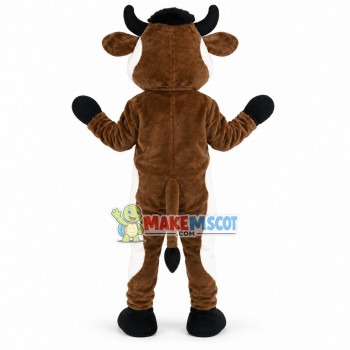 Brown Soft Cow Mascot Costume Brown Soft Cow Mascot Costume