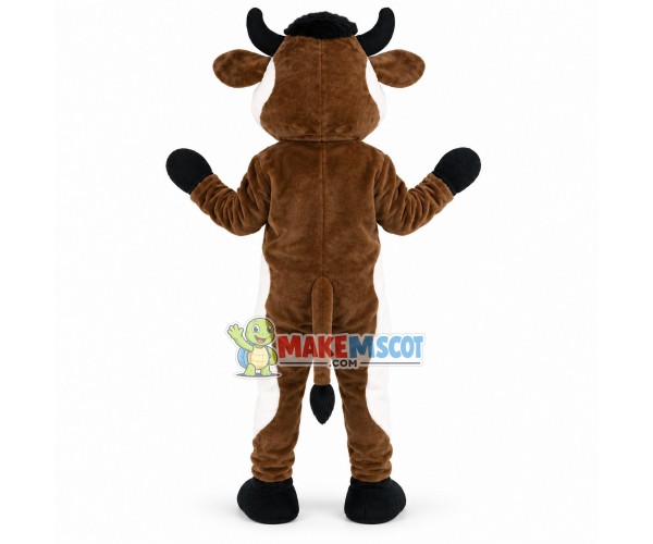 Brown Soft Cow Mascot Costume Brown Soft Cow Mascot Costume