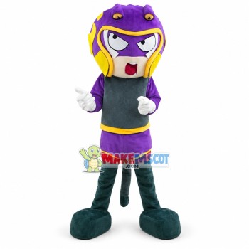 Alien Creature With Detective Helmet Mascot Costume Alien Creature With Detective Helmet Mascot Costume