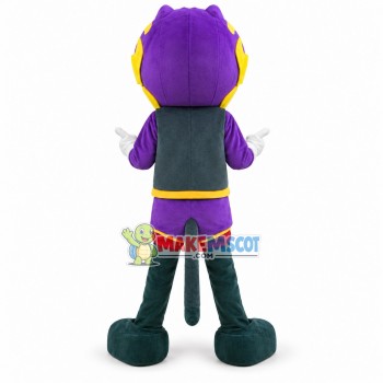 Alien Creature With Detective Helmet Mascot Costume