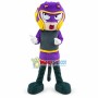 Alien Creature With Detective Helmet Mascot Costume