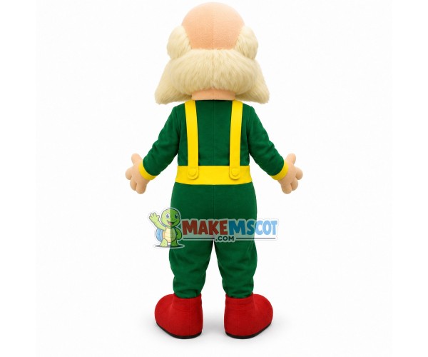 White Bearded Administrator Mascot Costume White Bearded Administrator Mascot Costume