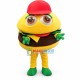 Cartoon Big Eyes Beef Burger Mascot Costume Cartoon Big Eyes Beef Burger Mascot Costume