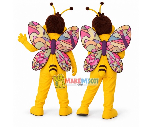Big Butterfly With Colorful Wings Mascot Costume