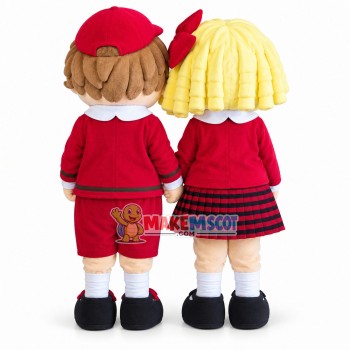 Big Face Baby In The Couple Suit Mascot Costume Big Face Baby In The Couple Suit Mascot Costume