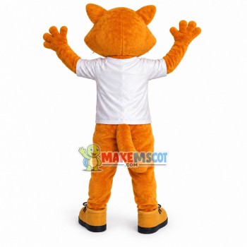 Cheerful Brown Tiger Mascot Costume Cheerful Brown Tiger Mascot Costume