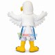 White Soft Eagle With Sports Shorts Mascot Costume White Soft Eagle With Sports Shorts Mascot Costume