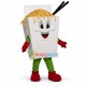 Box Full of Cooked Noodles Mascot Costume Box Full of Cooked Noodles Mascot Costume