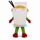 Box Full of Cooked Noodles Mascot Costume Box Full of Cooked Noodles Mascot Costume