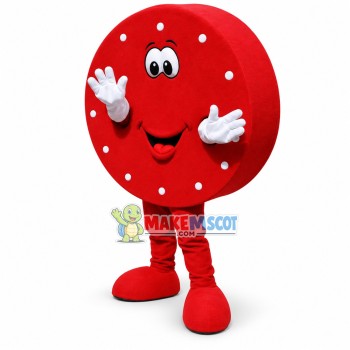 Red Cartoon Dial Mascot Costume