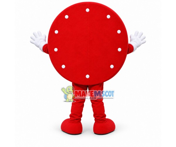 Red Cartoon Dial Mascot Costume