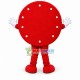 Red Cartoon Dial Mascot Costume