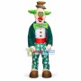 Halloween Clown With Green Horns Mascot Costume