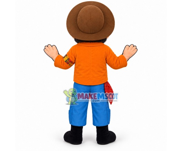 Unsophisticated Farmer Mascot Costume Unsophisticated Farmer Mascot Costume