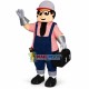 Repairman With Toolbox Mascot Costume Repairman With Toolbox Mascot Costume