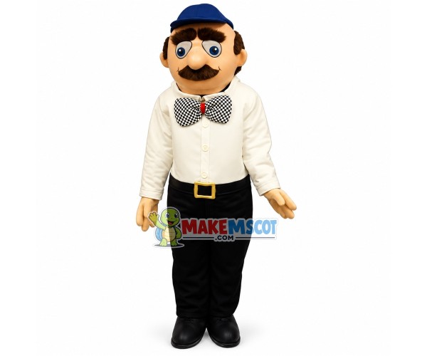 Cramped Department Manager Mascot Costume Cramped Department Manager Mascot Costume