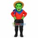 Distinct Green Scarecrow Mascot Costume
