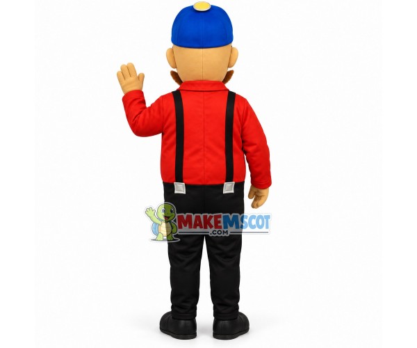 Careful Bearded Appraiser Mascot Costume