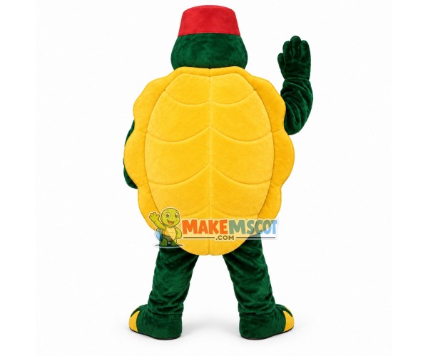 Inspirational Tortoise With Turban Mascot Costume