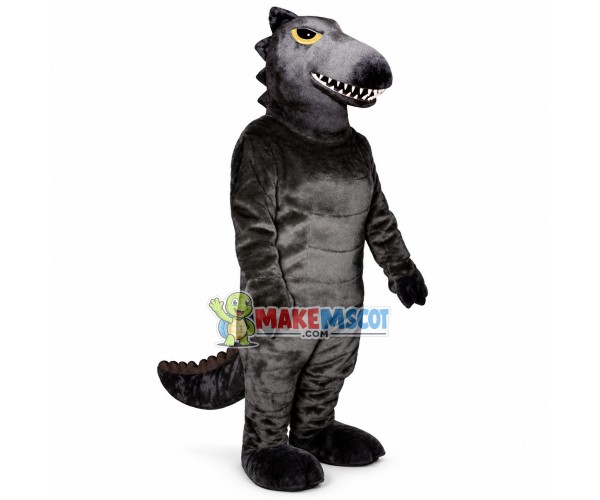 Fierce Grey Dinosaur Mascot Adult Costume Fierce Grey Dinosaur Mascot Adult Costume