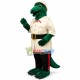 Detective Dinosaur In Overalls Mascot Costume