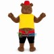 Soft Bear In The Short Vest Mascot Costume Soft Bear In The Short Vest Mascot Costume