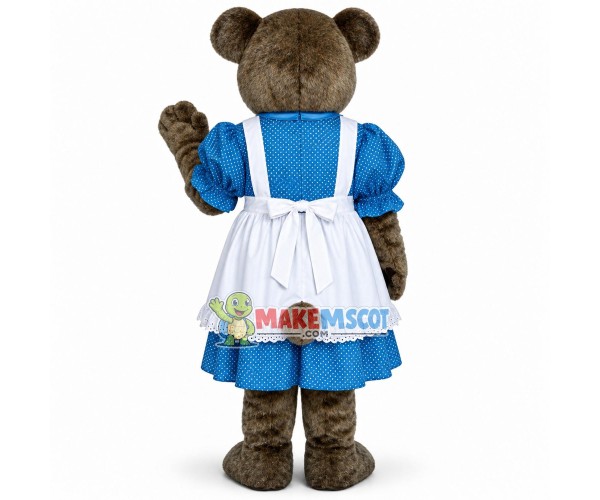 Sister Bear In The Lace Dress Mascot Costume Sister Bear In The Lace Dress Mascot Costume