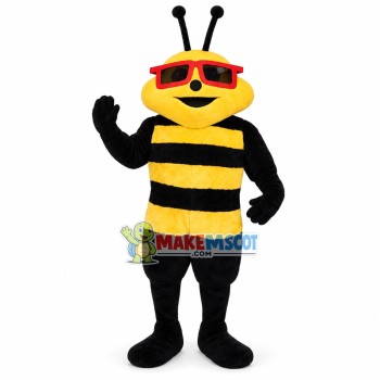 Cool Big Face Bee Mascot Adult Costume Cool Big Face Bee Mascot Adult Costume