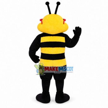 Cool Big Face Bee Mascot Adult Costume Cool Big Face Bee Mascot Adult Costume
