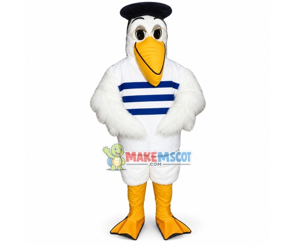 Professional Pelican Professor Mascot Costume Professional Pelican Professor Mascot Costume