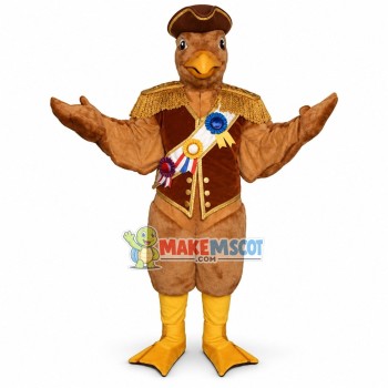 Commander Goshawk Wearing Medal of Honor Mascot Costume Commander Goshawk Wearing Medal of Honor Mascot Costume