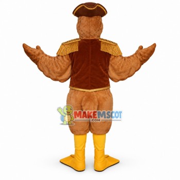 Commander Goshawk Wearing Medal of Honor Mascot Costume Commander Goshawk Wearing Medal of Honor Mascot Costume
