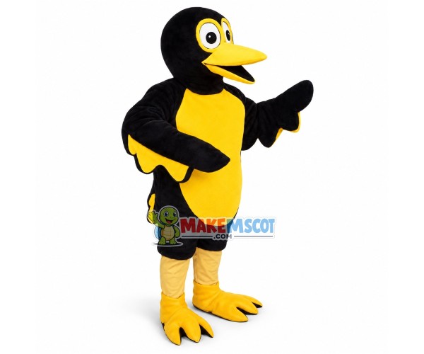 Twitter Crow Adult Mascot Costume Twitter Crow Adult Mascot Costume