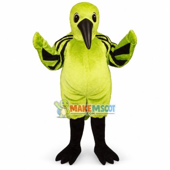 Professional Striped Kingfisher Mascot Costume Professional Striped Kingfisher Mascot Costume