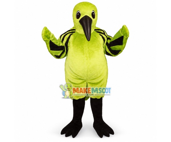 Professional Striped Kingfisher Mascot Costume Professional Striped Kingfisher Mascot Costume