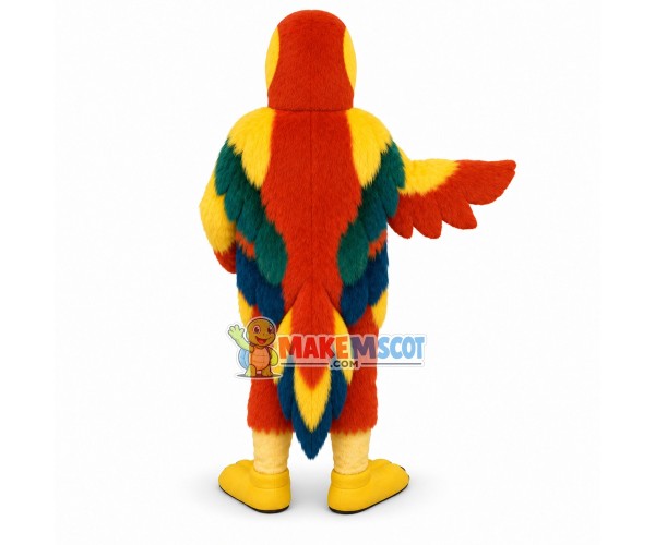 Colorful Woodpecker With Soft Belly Mascot Costume