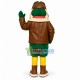The Warm Green Bird Pilot Mascot Costume The Warm Green Bird Pilot Mascot Costume