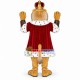 August Lion King In Fur Coat Mascot Costume August Lion King In Fur Coat Mascot Costume