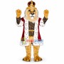 August Lion King In Fur Coat Mascot Costume