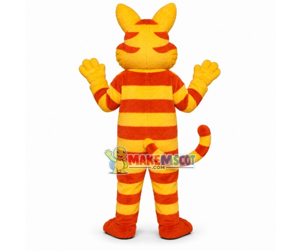 Lovely Striped Tiger Cat Mascot Costume Lovely Striped Tiger Cat Mascot Costume