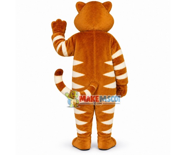 Well-behaved Brown Cat Mascot Costume Well-behaved Brown Cat Mascot Costume