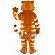 Well-behaved Brown Cat Mascot Costume Well-behaved Brown Cat Mascot Costume