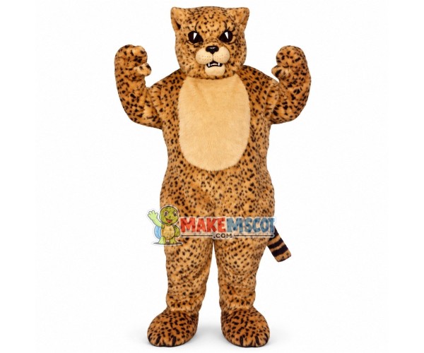 Ferocious Brown Leopard Mascot Costume Ferocious Brown Leopard Mascot Costume