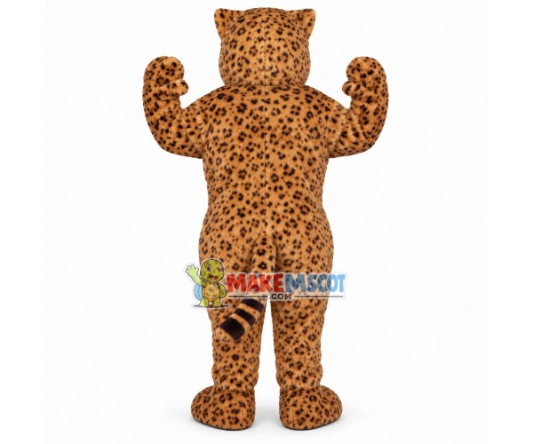 Ferocious Brown Leopard Mascot Costume Ferocious Brown Leopard Mascot Costume