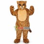 Ferocious Brown Leopard Mascot Costume