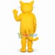 Yellow Cat With Big Smile Face Mascot Costume