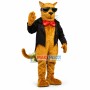 Elegant Brown Dog In The Tuxedo Mascot Costume