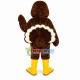 Lively Brown Chicken Adult Mascot Costume Lively Brown Chicken Adult Mascot Costume
